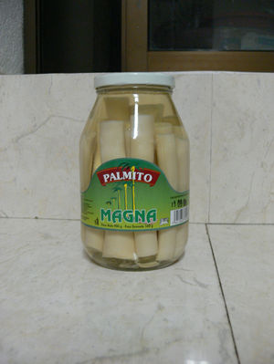 Palm cabbage product.